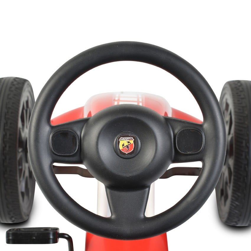 Παιδικό Go Kart Αυτοκινητάκι με πετάλια Eva Soft Wheels - Moni Abarth 500 Assetto Red