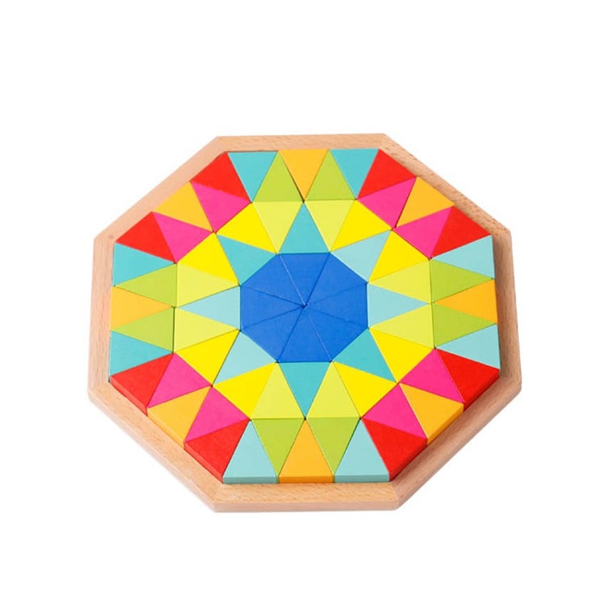 Ξύλινο Οκτάγωνο Παζλ Δραστηριοτήτων - Tooky Toy TKG038