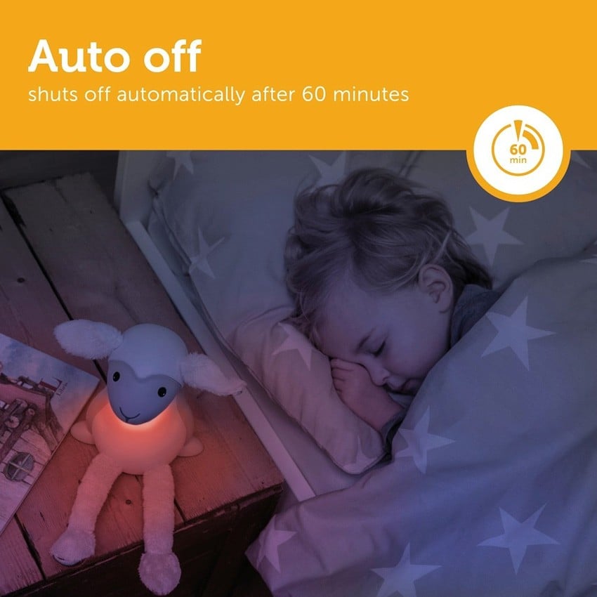 Προβατάκι FIN Grey Παιδικό φώς νυκτός & ανάγνωσης LED, ρύθμιση νυκτός με USB ZAZU