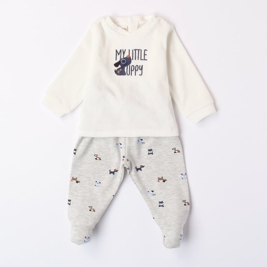 TWO PIECES ROMPERS SUIT WITH FEET 4.7153.00