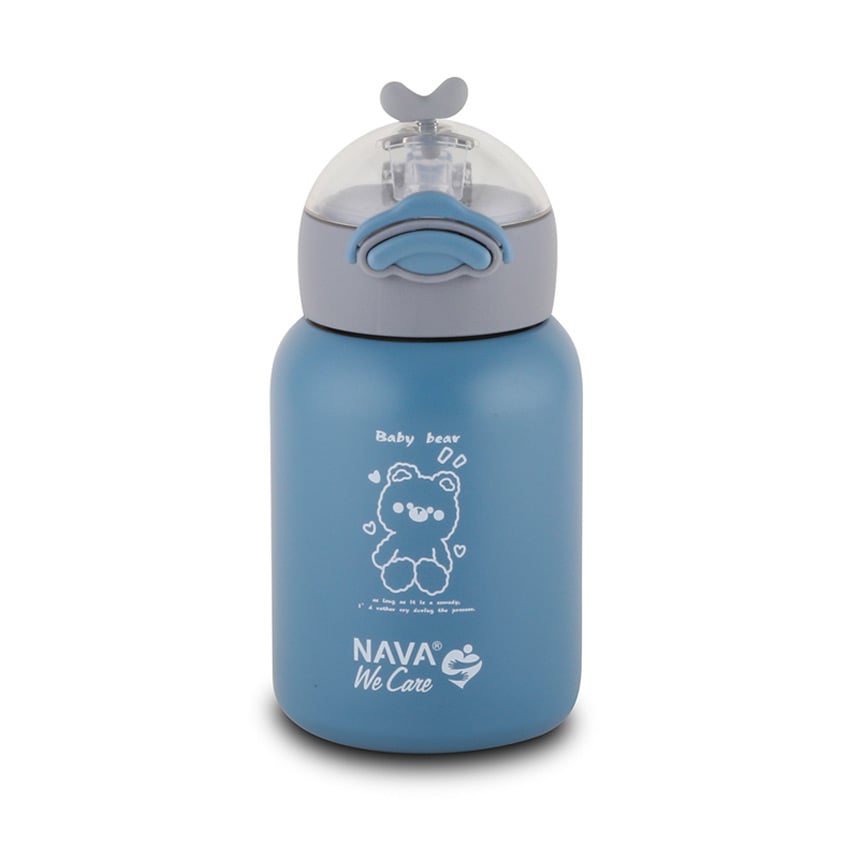 Θερμός μπουκάλι ανοξείδωτο 350ml Nava We Care Μπλε