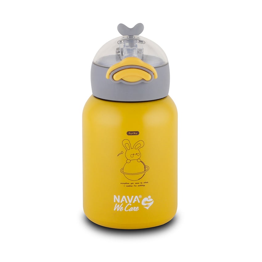 Θερμός μπουκάλι ανοξείδωτο 350ml Nava We Care Κίτρινο